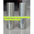 316L stainless steel nipple screw threaded BSPT